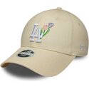 cepice-zaoblena-bezova-nastavitelny-9forty-flower-icon-los-angeles-dodgers-mlb-new-era
