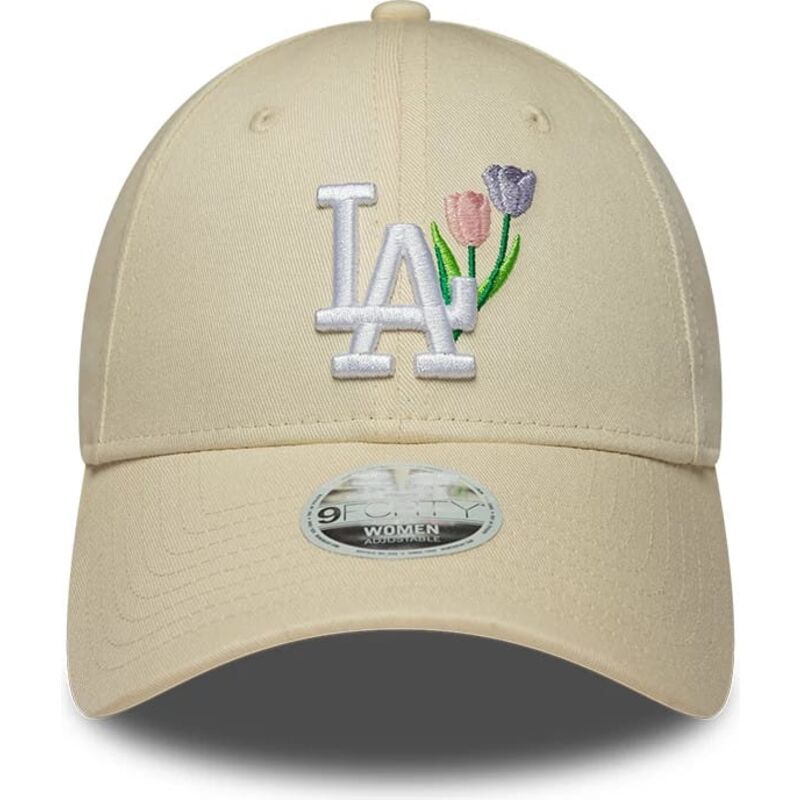 cepice-zaoblena-bezova-nastavitelny-9forty-flower-icon-los-angeles-dodgers-mlb-new-era