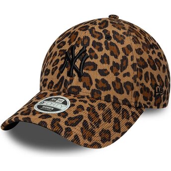 Čepice zaoblená leopardí nastavitelný 9FORTY Leopard Cord New York Yankees MLB New Era