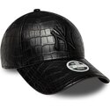 cepice-zaoblena-cerna-nastavitelny-9forty-pu-pattern-new-york-yankees-mlb-new-era