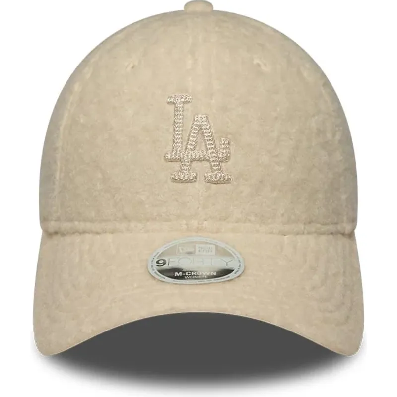 cepice-zaoblena-bezova-snapback-9forty-m-crown-winter-borg-los-angeles-dodgers-mlb-new-era