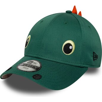 Čepice zaoblená zelená snapback pro děti 9FORTY Dino Face New Era