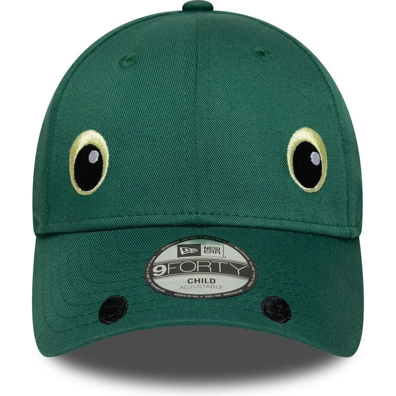 cepice-zaoblena-zelena-snapback-pro-deti-9forty-dino-face-new-era