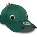 cepice-zaoblena-zelena-snapback-pro-deti-9forty-dino-face-new-era