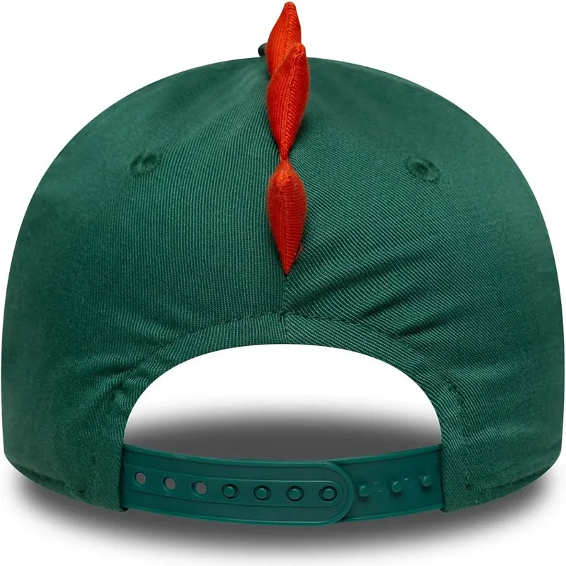cepice-zaoblena-zelena-snapback-pro-deti-9forty-dino-face-new-era