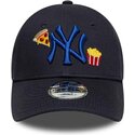 cepice-zaoblena-namornicka-modra-nastavitelny-pro-deti-9forty-food-icon-new-york-yankees-mlb-new-era