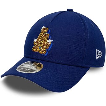 Čepice zaoblená modrá snapback 9FORTY M-Crown A Frame Emblem Los Angeles Dodgers MLB New Era