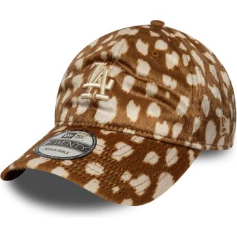 Čepice zaoblená hnědá nastavitelný 9TWENTY Animal Print Los Angeles Dodgers MLB New Era