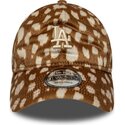 cepice-zaoblena-hneda-nastavitelny-9twenty-animal-print-los-angeles-dodgers-mlb-new-era