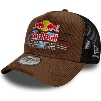 Čepice zaoblená hnědá snapback A Frame Distressed Cord...