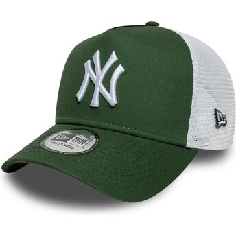 Čepice zaoblená zelená snapback A Frame League Essential New York Yankees MLB New Era