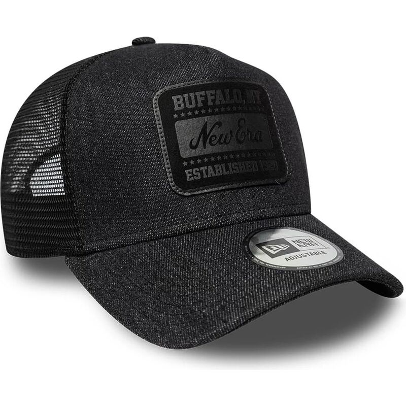 cepice-zaoblena-cerna-snapback-a-frame-patch-denim-new-era