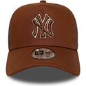 cepice-zaoblena-hneda-snapback-e-frame-outline-new-york-yankees-mlb-new-era