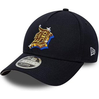 Čepice zaoblená námořnická modrá snapback 9FORTY M-Crown A Frame Emblem Detroit Tigers MLB New Era