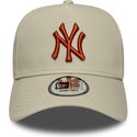 cepice-zaoblena-bezova-snapback-e-frame-league-essential-new-york-yankees-mlb-new-era