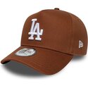 cepice-zaoblena-hneda-snapback-e-frame-league-essential-los-angeles-dodgers-mlb-new-era