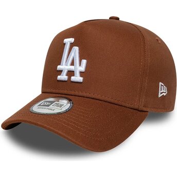 Čepice zaoblená hnědá snapback E Frame League Essential Los Angeles Dodgers MLB New Era