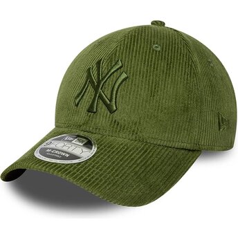 Čepice zaoblená zelená nastavitelný 9FORTY M-Crown Cord New York Yankees MLB New Era