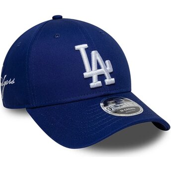 Čepice zaoblená modrá snapback 9FORTY M-Crown Side Script Los Angeles Dodgers MLB New Era