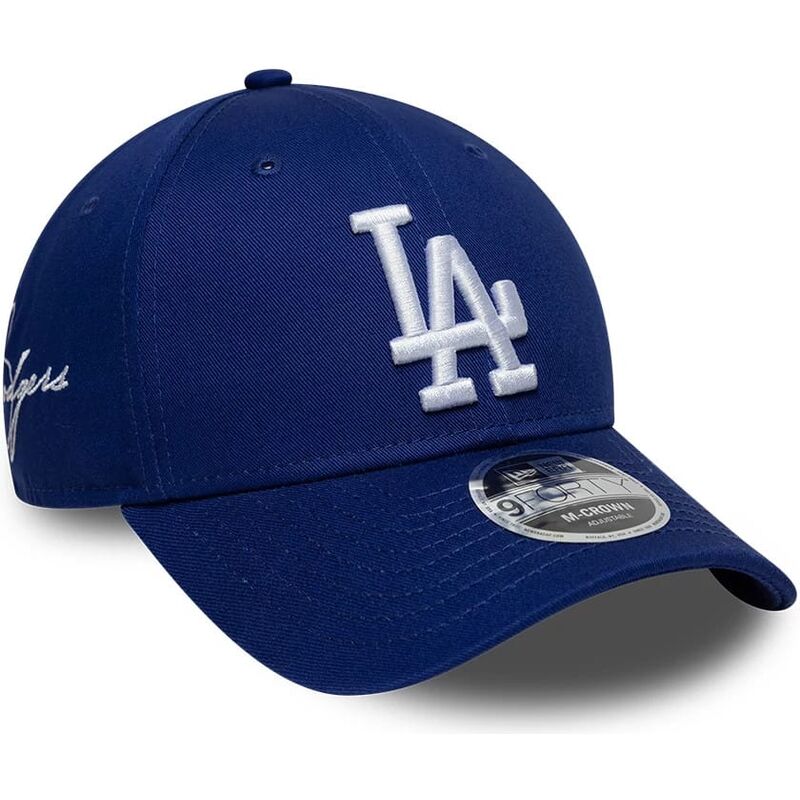 cepice-zaoblena-modra-snapback-9forty-m-crown-side-script-los-angeles-dodgers-mlb-new-era