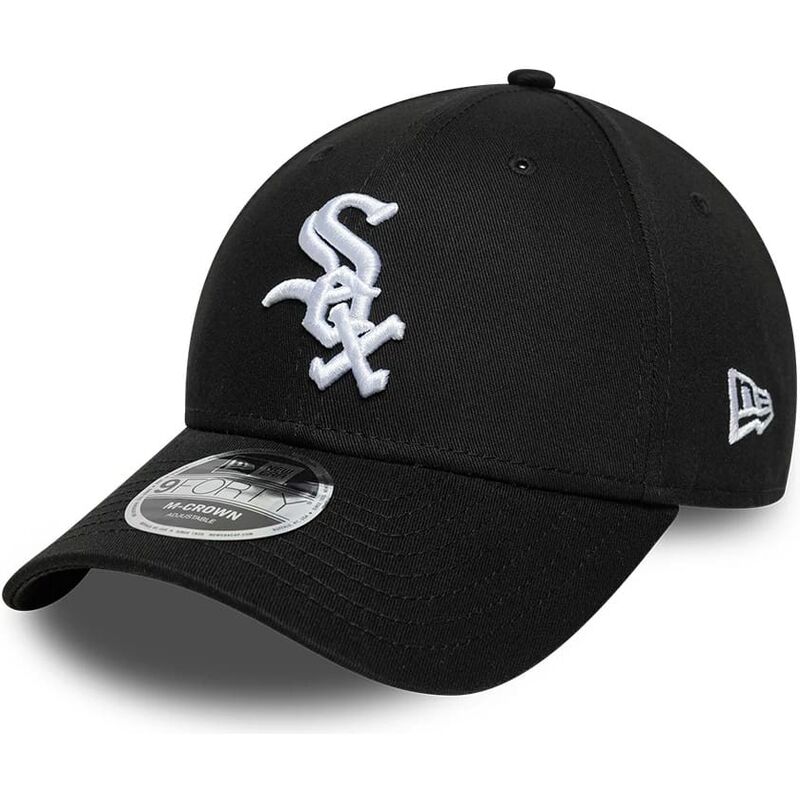 cepice-zaoblena-cerna-snapback-9forty-m-crown-side-script-chicago-white-sox-mlb-new-era