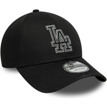 Čepice zaoblená černá nastavitelný 9FORTY Metallic Outline Los Angeles Dodgers MLB New Era