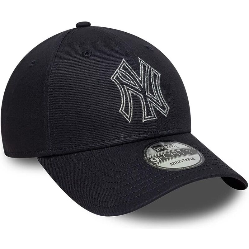 cepice-zaoblena-namornicka-modra-nastavitelny-9forty-metallic-outline-new-york-yankees-mlb-new-era