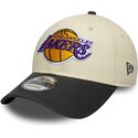 cepice-zaoblena-bezova-nastavitelny-9forty-colour-block-los-angeles-lakers-nba-new-era