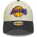 cepice-zaoblena-bezova-nastavitelny-9forty-colour-block-los-angeles-lakers-nba-new-era