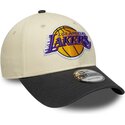cepice-zaoblena-bezova-nastavitelny-9forty-colour-block-los-angeles-lakers-nba-new-era