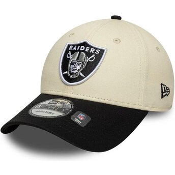 Čepice zaoblená béžová nastavitelný 9FORTY Colour Block Las Vegas Raiders NFL New Era