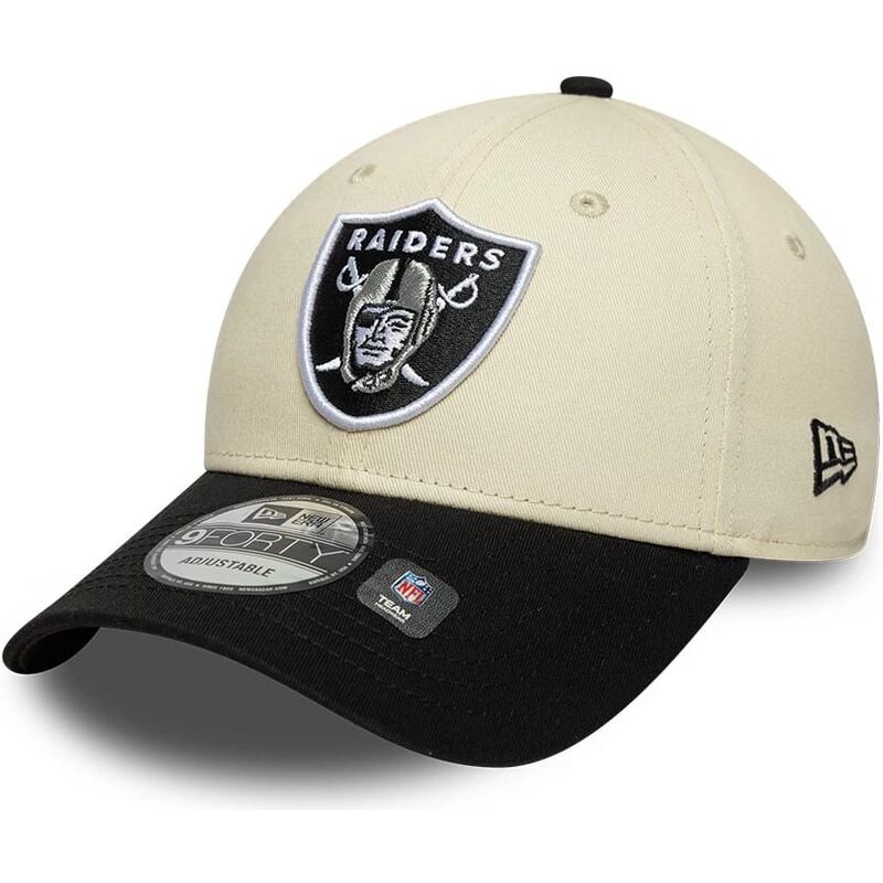 cepice-zaoblena-bezova-nastavitelny-9forty-colour-block-las-vegas-raiders-nfl-new-era