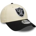 cepice-zaoblena-bezova-nastavitelny-9forty-colour-block-las-vegas-raiders-nfl-new-era