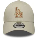 cepice-zaoblena-bezova-nastavitelny-9forty-faux-pony-infill-los-angeles-dodgers-mlb-new-era