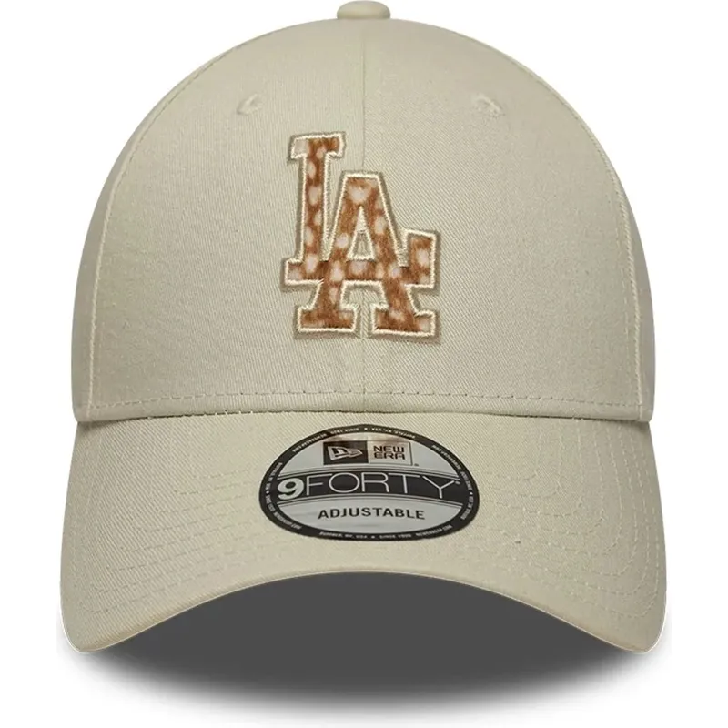 cepice-zaoblena-bezova-nastavitelny-9forty-faux-pony-infill-los-angeles-dodgers-mlb-new-era