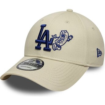 Čepice zaoblená béžová nastavitelný 9FORTY Food Icon Los Angeles Dodgers MLB New Era