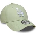 cepice-zaoblena-zelena-nastavitelny-9forty-league-ess-9forty-league-essential-los-angeles-dodgers-mlb-new-era