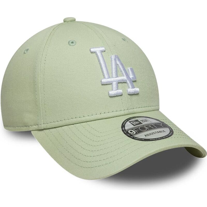 cepice-zaoblena-zelena-nastavitelny-9forty-league-ess-9forty-league-essential-los-angeles-dodgers-mlb-new-era