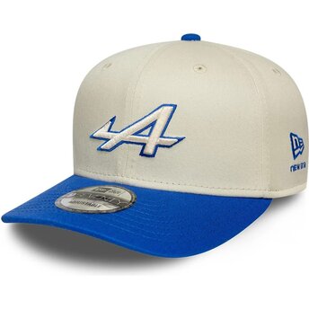 Čepice zaoblená béžová snapback 9SEVENTY Stretch Snap Contrast Visor Alpine F1 Team Formula 1 New Era