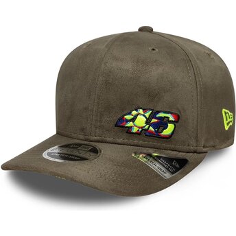 Čepice zaoblená zelená snapback 9SEVENTY Stretch Snap Flawless Valentino Rossi VR46 MotoGP New Era