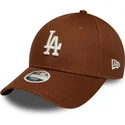 cepice-zaoblena-hneda-nastavitelny-9forty-league-essential-midi-los-angeles-dodgers-mlb-new-era