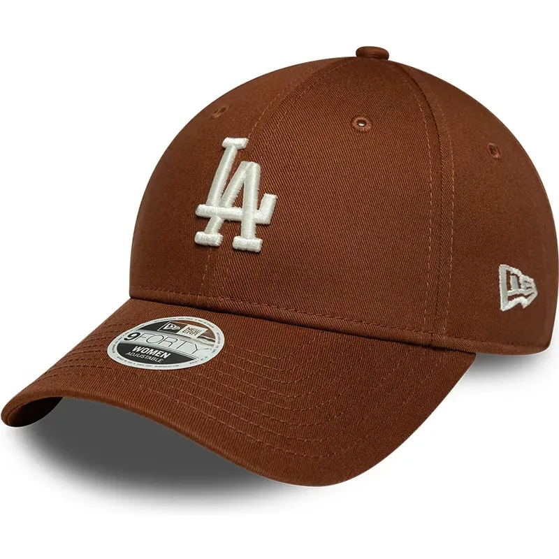 cepice-zaoblena-hneda-nastavitelny-9forty-league-essential-midi-los-angeles-dodgers-mlb-new-era