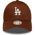 cepice-zaoblena-hneda-nastavitelny-9forty-league-essential-midi-los-angeles-dodgers-mlb-new-era