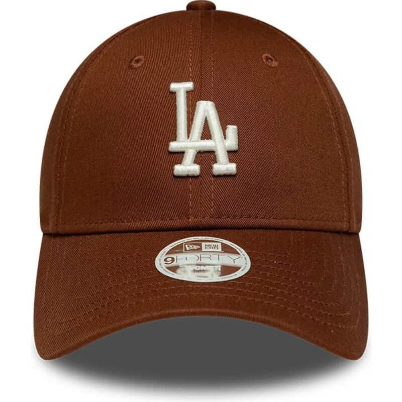 cepice-zaoblena-hneda-nastavitelny-9forty-league-essential-midi-los-angeles-dodgers-mlb-new-era