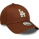cepice-zaoblena-hneda-nastavitelny-9forty-league-essential-midi-los-angeles-dodgers-mlb-new-era