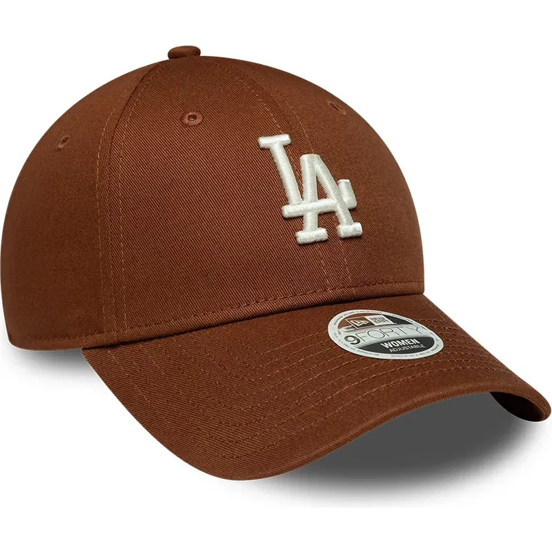 cepice-zaoblena-hneda-nastavitelny-9forty-league-essential-midi-los-angeles-dodgers-mlb-new-era