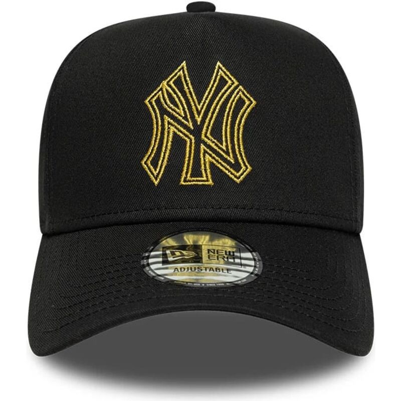 cepice-zaoblena-cerna-snapback-dorado-e-frame-metallic-outline-new-york-yankees-mlb-new-era