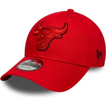 Čepice zaoblená červená nastavitelný 9FORTY Outline Chicago Bulls NBA New Era