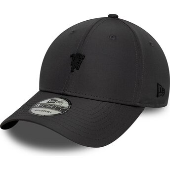 Čepice zaoblená šedá nastavitelný 9FORTY Metal Manchester United Football Club Premier League New Era