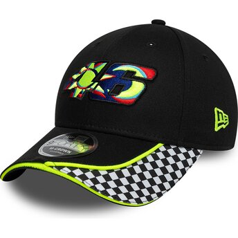 Čepice zaoblená černá nastavitelný 9FORTY M-Crown Check Valentino Rossi VR46 MotoGP New Era
